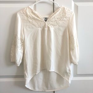 Cream long-sleeve, youth large